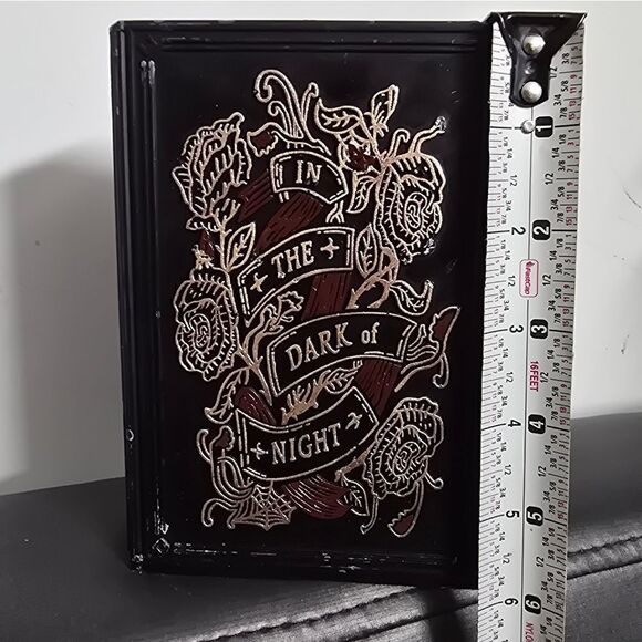 New Witchy Spooky Threshold 6" Book of Spells Black Candle - Picture 8 of 11